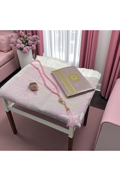 Hac AVM Çeyizlik ve Hediyelik Özel Kutulu Seccade Tesbih Zikirmatik ve Kadife...