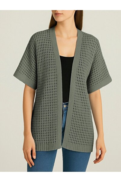 HİJABAYA Ζακέτα με μισό μανίκι με διάτρητο πλέγμα