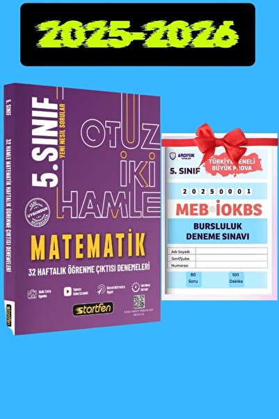 Startfen 5. Sınıf Matematik 32 Hamle Kazanım Denemeleri 2026