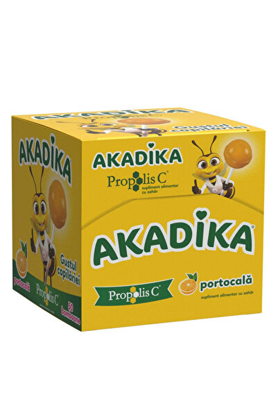Fiterman Pharma Γλειφιτζούρια με πρόπολη C και πορτοκάλι Akadika, 50 καραμέλες,