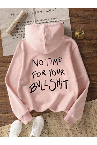 SVART WEAR No Time For your Bullshit supradimensionat Hanorac casual din bumb...