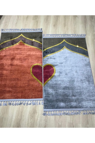 PrayerRug Dokuma Taban Örgü Püsküleri ve çift seccadesi - eş seccadesi Bambu ...