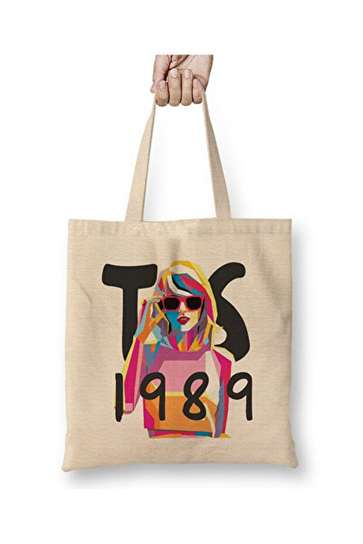 Toyaso Taylor Swift 1989 Тканинна сумка з довгими ручками Сумка для покупок Пляжна сумка