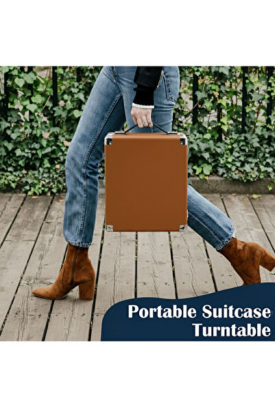 Record Master RM-311 Pikap - Tüm Plaklar İle Uyumlu- Power Banklere Bağlanarak Kullanılabilme