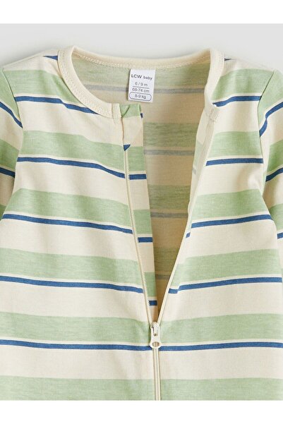 LC Waikiki LCW baby Crew Neck Long Sleeve Baby Boy Jumpsuit 2-pack