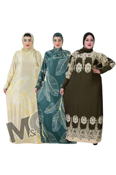 M&O 2 Prayer and reception curtains, a set of three curtains, one size fits from 60 to 120 kg