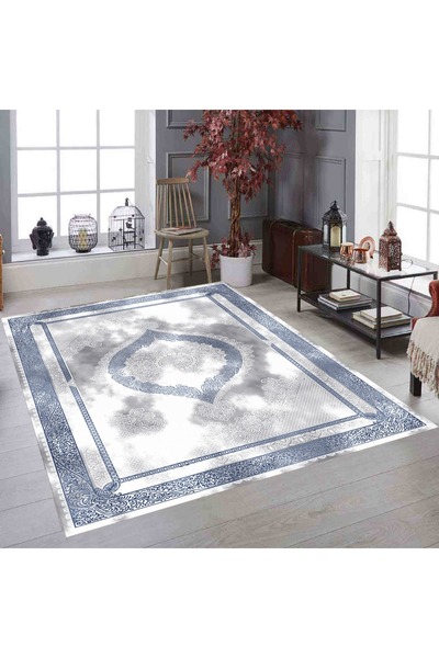 zirvetedarik 250x350 / 300x400 KADİFE KUMAŞ HALI ÖRTÜSÜ - BÜYÜK BEDEN HALI ÖRTÜSÜ