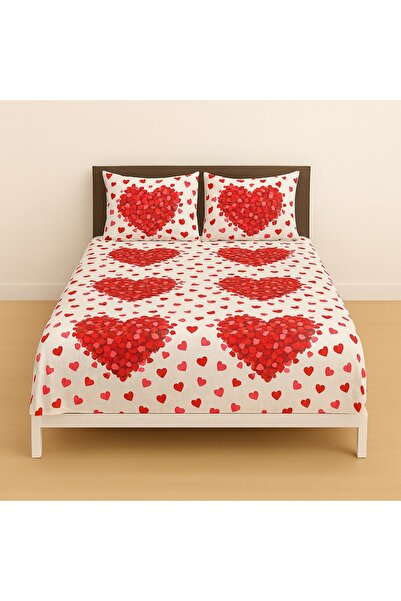 Ezgi Elastic-Free Patterned Sheet and Pillowcase Double Size 220 X 240