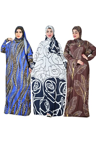 M&O 2 اسدال صلاة واستقبال عرض مجموعة مكونة من ثلاثة اسدالات مقاس واحد يلبس من...