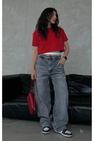 komera Skatır Balloon Smoked Snow Wash Jeans