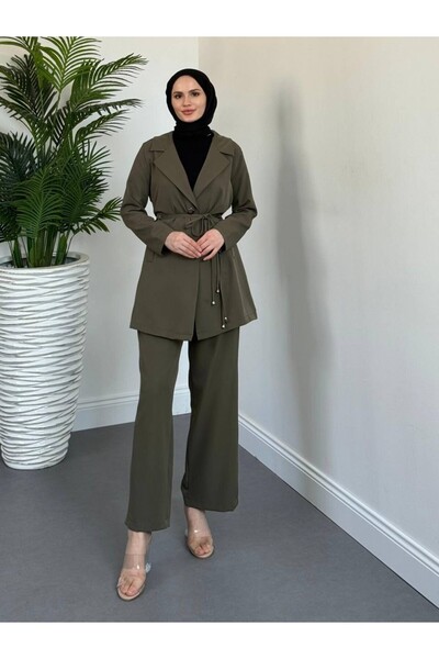 HİJABAYA Σετ παντελόνι με διπλό γιακά με διπλό κορδόνι