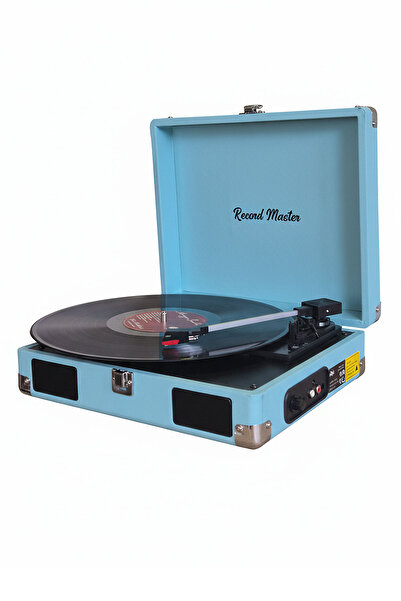 Record Master RM-311 Pikap - Tüm Plaklar İle Uyumlu- Power Banklere Bağlanarak Kullanılabilme