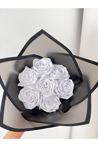 Kashpanya solmayan beyaz gül buketi