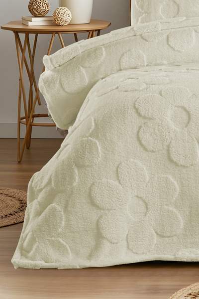 Noctiluca Fleura Floral Pattern Single Blanket Soft Wellsoft Bedspread 160X230 1 Piece Pillowcase