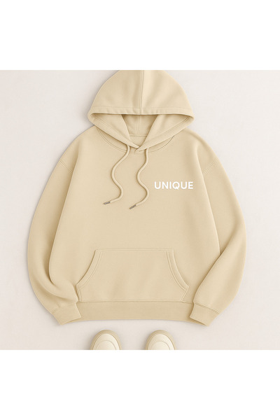 CLASSY.MODA Φούτερ με κουκούλα και τσέπη καγκουρό, μεγάλου μεγέθους, με γράμμ...