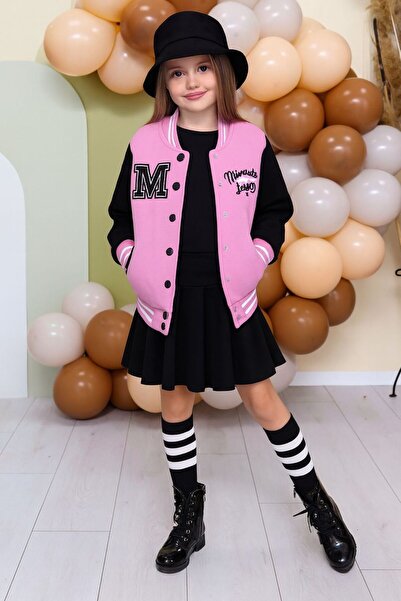 KOKOŞ BEBEK Girl's 5-Piece Outfit – Jacket, Skirt, Bodysuit, Socks, and Hat – Age 2/12