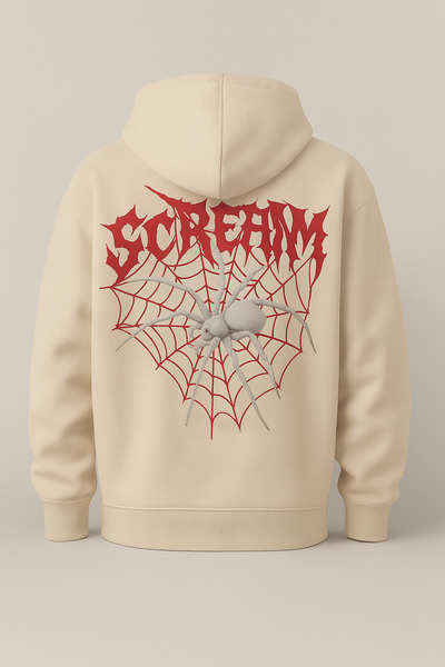 CLASSY.MODA Φούτερ με κουκούλα και τσέπη καγκουρό, μεγάλου μεγέθους, με γράμμ...