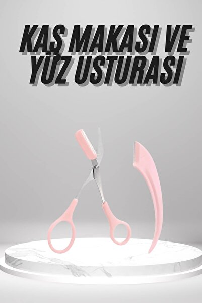 FREEDOM STOREE 2-Piece Eyebrow Care Set, Eyebrow Scissors with Comb and Eyebr...