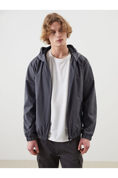 LC Waikiki Новий сезон Стандартна модель Чоловічий плащ з капюшоном