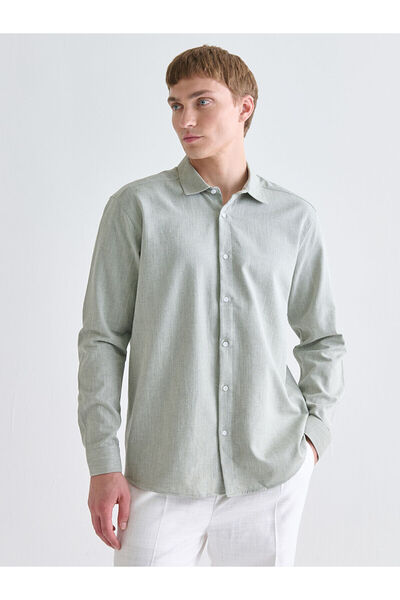 LC Waikiki Peak New Season Regular Fit Long Sleeve Dobby Men's Shirt