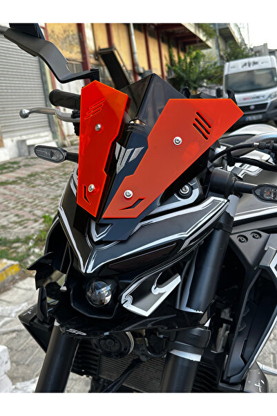 Yamaha MT25 YENİ KASA SPOR SPERLİK ÖN CAM (SİYAH-NEON TURUNCU)
