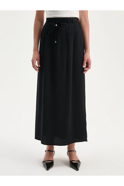 LC Waikiki New Season Belted Pleated Skirt