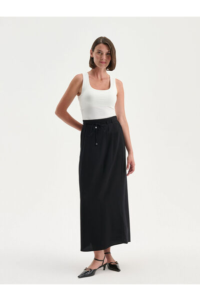 LC Waikiki New Season Belted Pleated Skirt