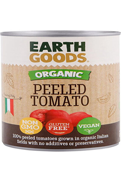 Earth Goods طماطم مقشرة عضوية ١٢ × ٤٠٠ جرام