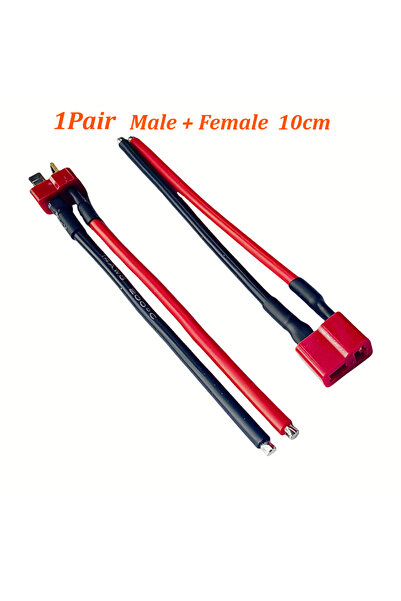 Choice6 1Pair T-Plug 100mm Deans connector T Plug Male Female Connector Exten...