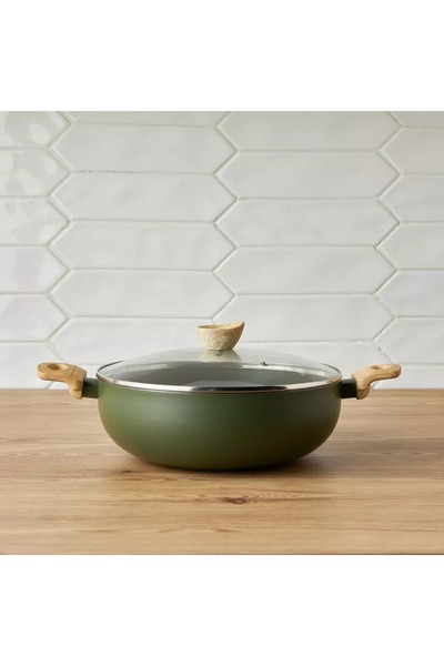 Generic Olivia Press Aluminium Kadai - 28 cm