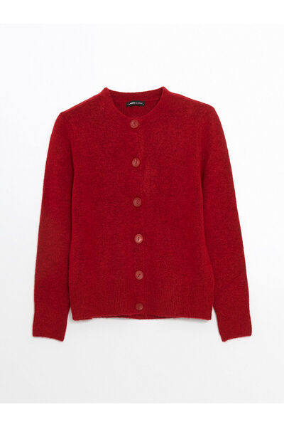 LC Waikiki New Season Crew Neck Women's Knitwear Cardigan