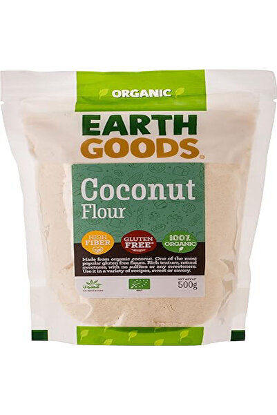 Earth Goods دقيق جوز الهند العضوي الخالي من الغلوتين - 12 × 500 جرام
