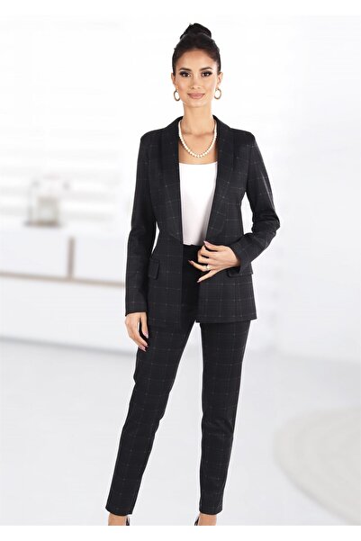 AD Fashion Costum cu pantalon in carouri mari 28SP806i806 - 38 EU