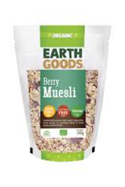 Earth Goods موسلي التوت العضوي الخالي من الغلوتين - 340 غرام (عبوة من 12 قطعة)