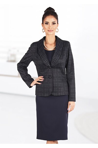 AD Fashion Costum office cu rochie bleumarin 29SR781i781 - 38 EU