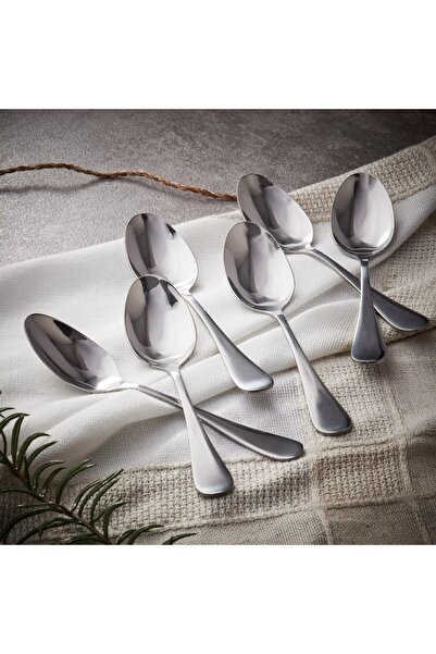 Generic Rosemary Stainless Steel Tea Spoon - Set of 6