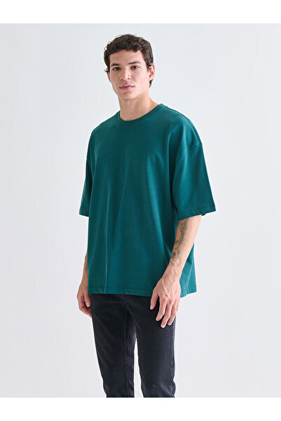 LC Waikiki Tricou pentru bărbați din bumbac fin cu guler rotund de sezon nou