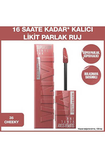 Maybelline New York Vinyl Ink Ruj Cheeky No: 35