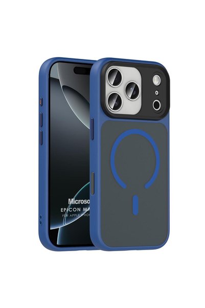 Microsonic Case Epicon for Apple iPhone 18 Pro Max Magsafe Navy Blue [Case Co...