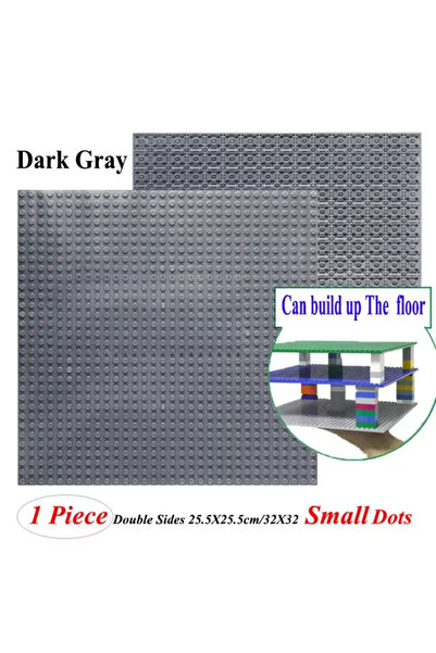 Choice5 32 نقطة رمادية داكنة مزدوجة الجوانب لوحات قاعدة دعامة ملحقات المدينة أعمدة MOC أجزاء للمباني العسكرية