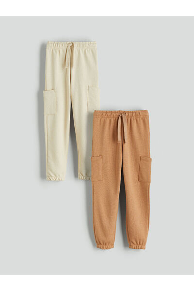 LC Waikiki Yeni Sezon Beli Lastikli Erkek Çocuk Jogger Eşofman Altı 2'li