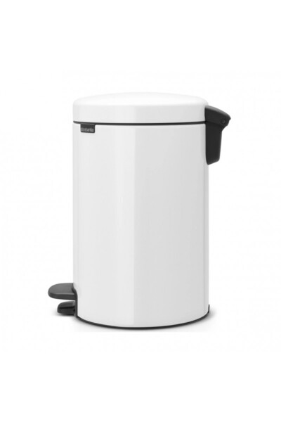 Brabantia NewIcon 649019 Pedal Bin, 12 l, Soft Close, Anti-Slip Base, White