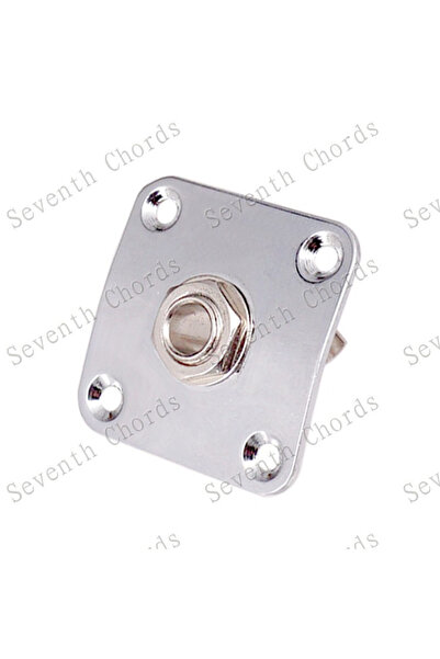 Choice1 Slvier x1pcs 35MM Metal Square Guitar Jack Plates JackPlate Cover For...
