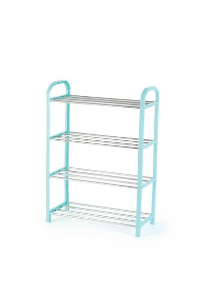 Home Shoe Rack Y12-73004 – 4-Tier Wooden Storage Organizer, 31.5" x 11.8" x 28.3"