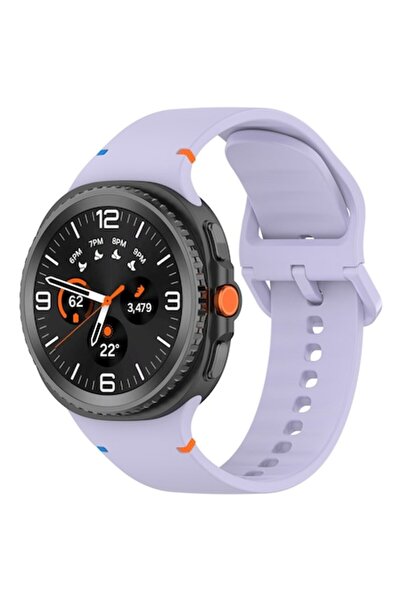 Stef's Cat Curea pentru Samsung Galaxy Watch8 40mm/Watch8 44mm/Watch8 Classic, curea de ceas, H52, silicon, liliac pal