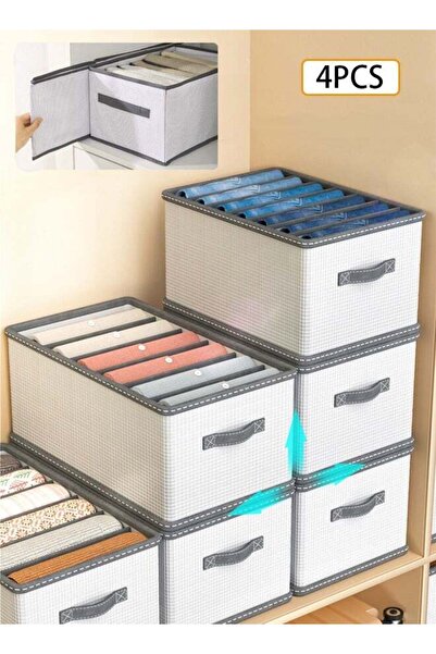 fun zone DUNISO 4 Pack 12 grids Foldable Closet Organizers