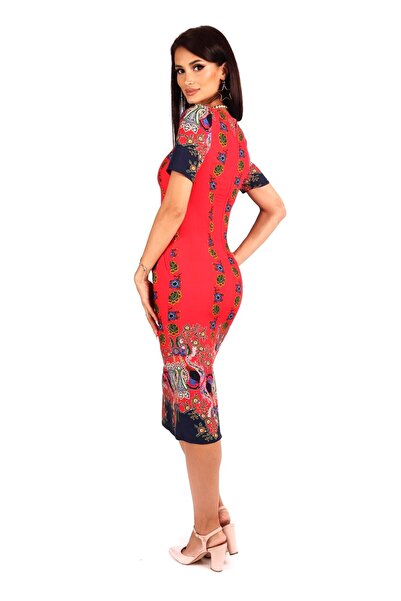 AD Fashion Rochie din vascoza cu buzunare practice 56R2096i2096 - 44 EU