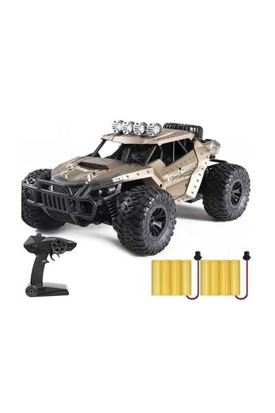 Generic RC Car 4WD Remote Control Monster Truck–2.4GHz 2 Rechargeable Batteries,Shock Absorbers & LED Lights