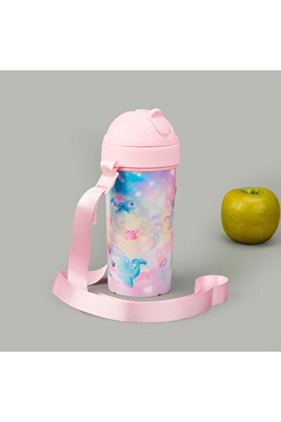 Renga Cosmo Kız Figürlü 3D Tritan Matara - Renkli - 415 ml