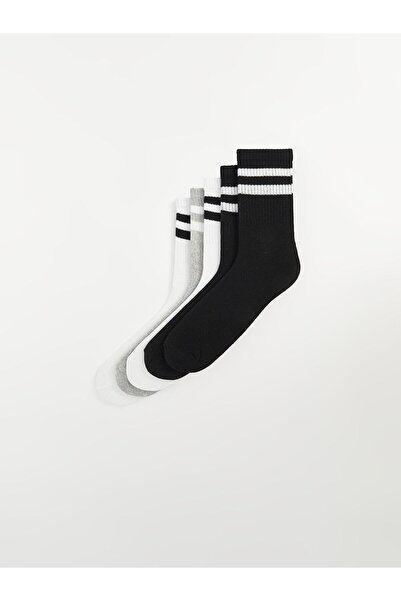 LC Waikiki New Season Striped Men's Socks 5-Piece